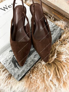 Western Ways Suede Kitten Heels