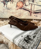 Western Ways Suede Kitten Heels