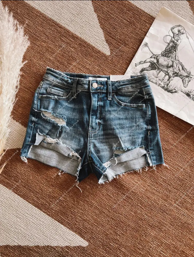 Wild Days High Rise Denim Shorts(1932BA)