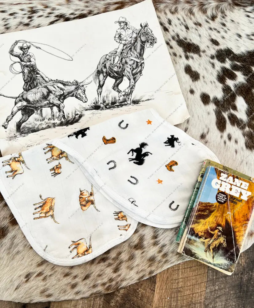 Wild West Heart Bibs Set