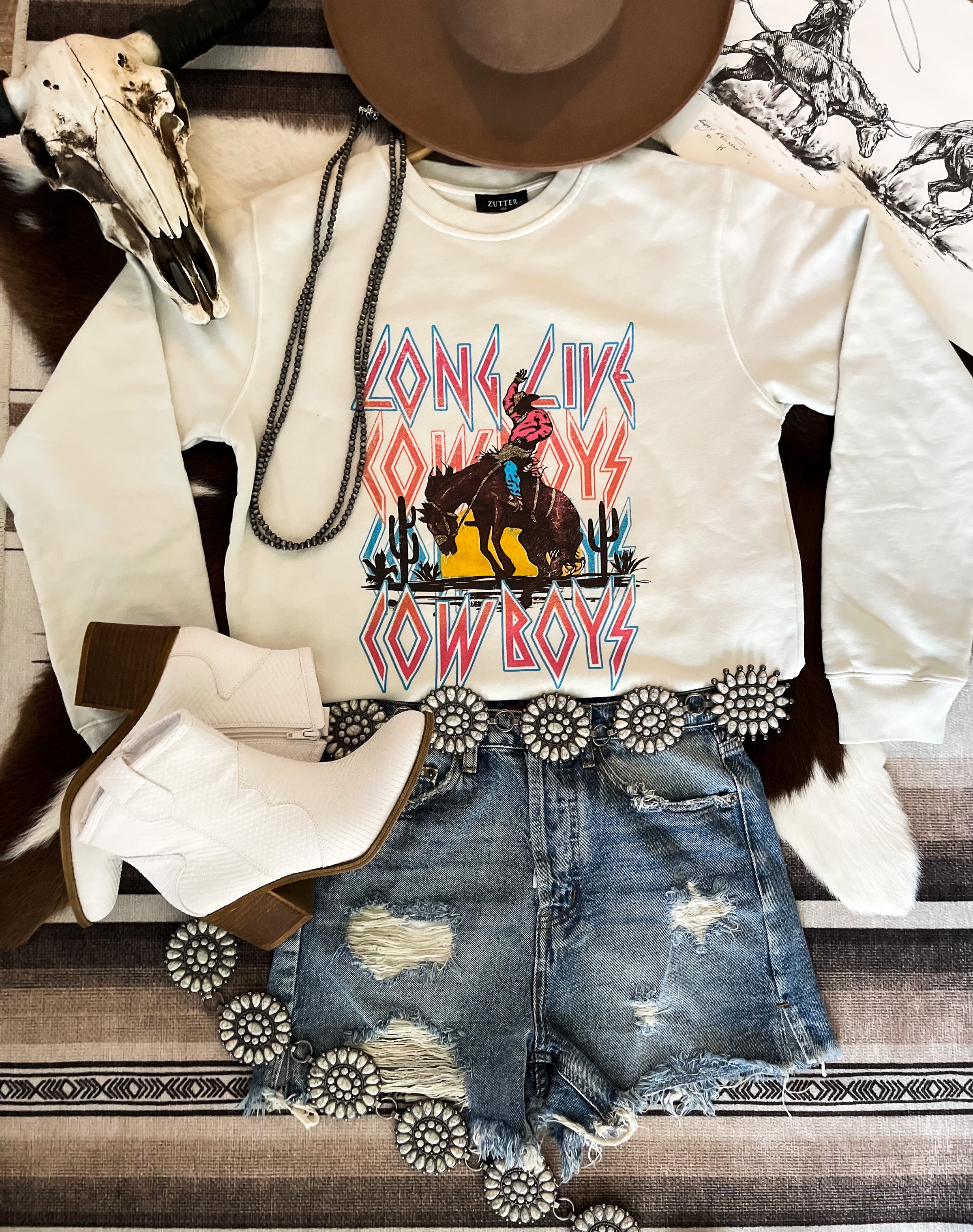 Long Live Cowboys Crewneck Sweatshirt – Trendznmore