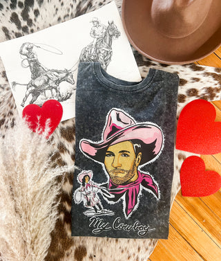 My Cowboy Valentines Tee (Black stone)