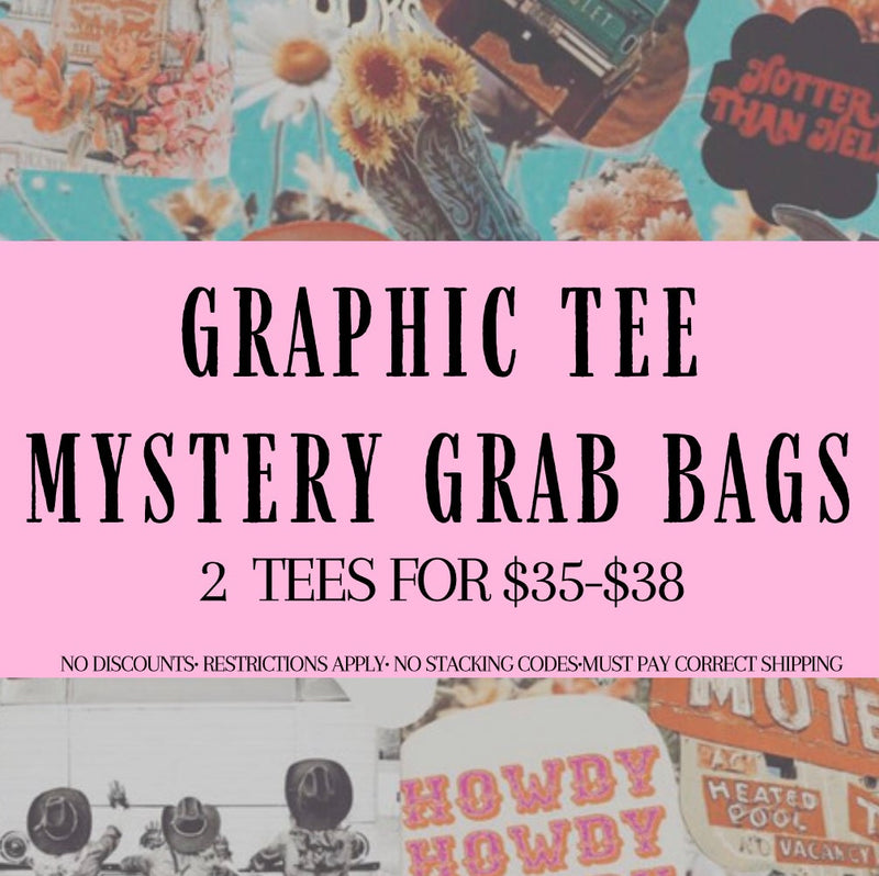 Make It Western Mystery Graphic Tee Bag  (( must pay shipping - excludes codes))