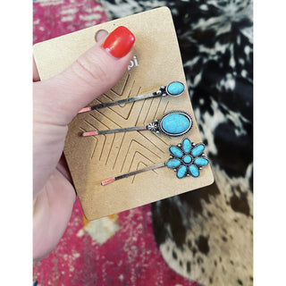 Turquoise Hair Pins-1