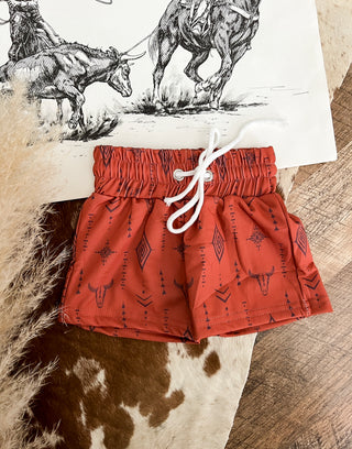 Rust Desert Swim Trunks (little kid)