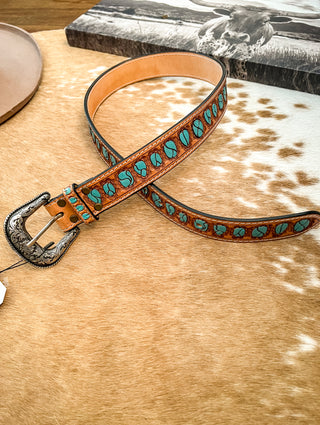 The Turquoise leather Belt