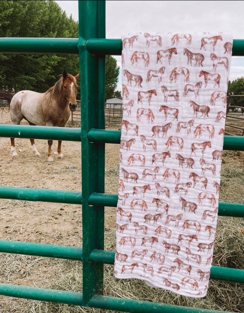 Ride The Pony Horse Blanket (small)