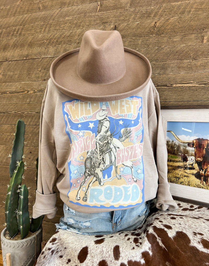 Wild West Thrill Buster  Sweatshirt (mocha)