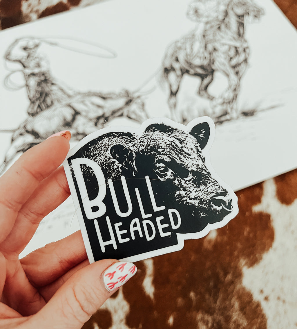 Bullheaded Sticker Sticker