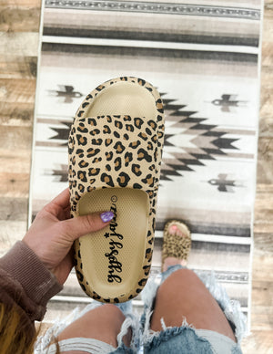 Leopard  Slide Sandal