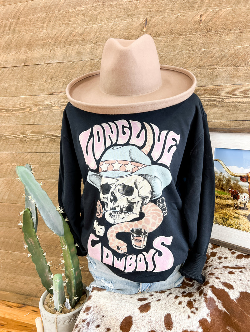 Cowboy Skull Sweatshirt (black)