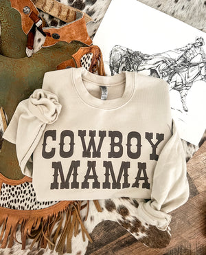 Cowboy Mama Sweatshirt (light taupe)