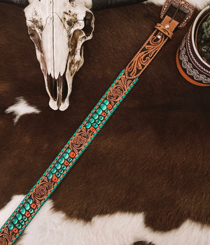 The Cactus Patch leather Belt