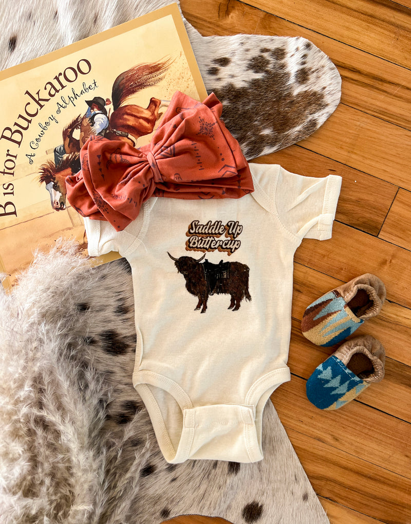 Saddle Up Buttercup(One piece Onesie)