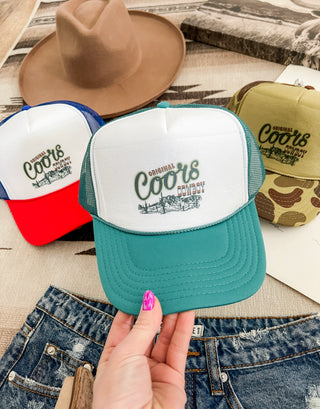 Cool Cowboy Trucker Hat (teal)