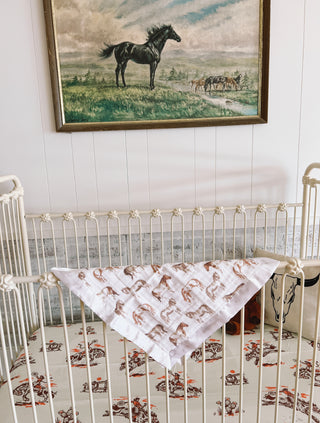 Ride The Pony Travel Blanket