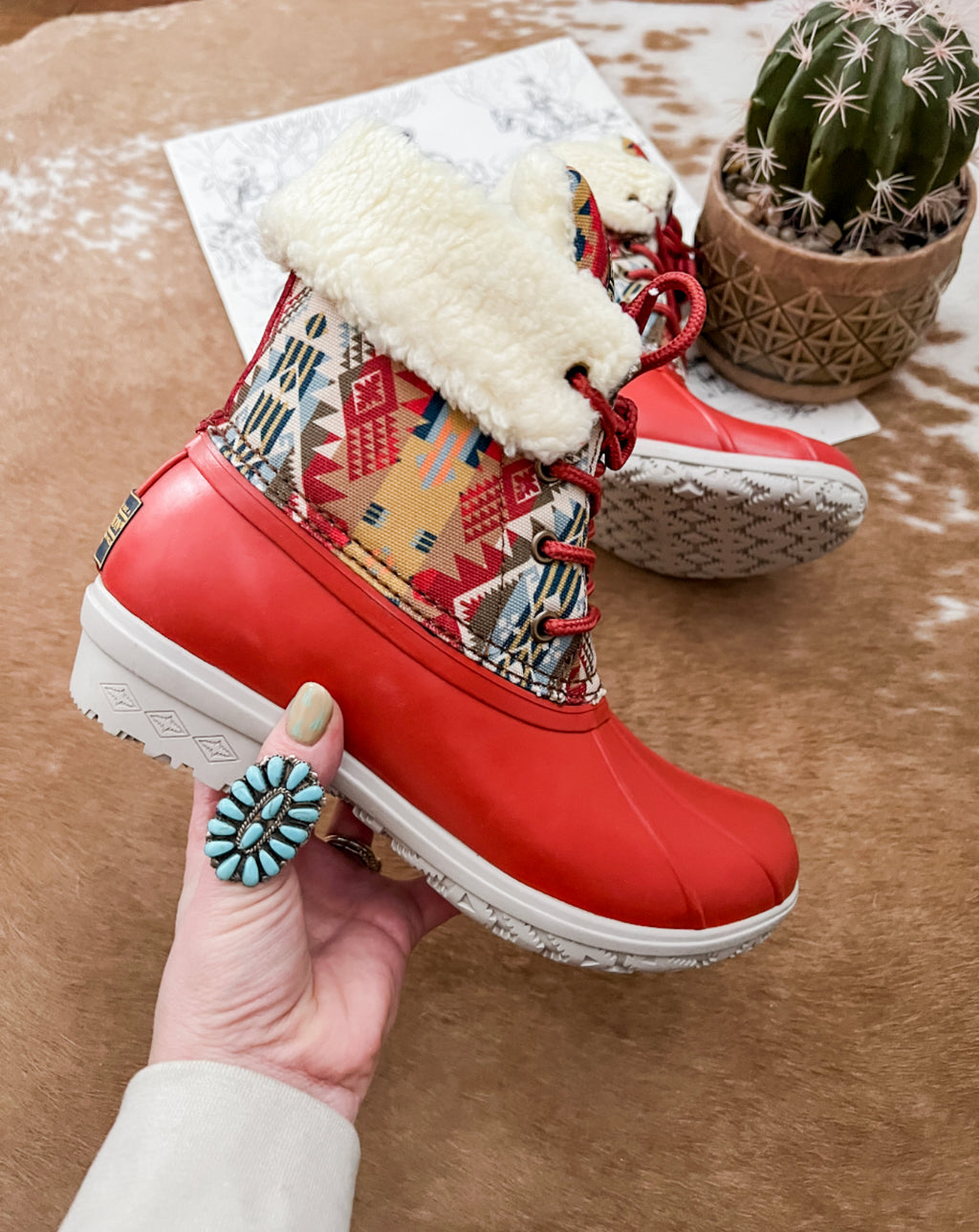 Lined Pendleton Boots - Ruby Journey West