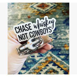 Chase Whiskey, Not Cowboys Sticker