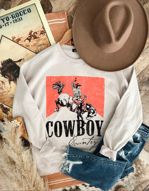 Cowboy Country Sweatshirt (taupe)