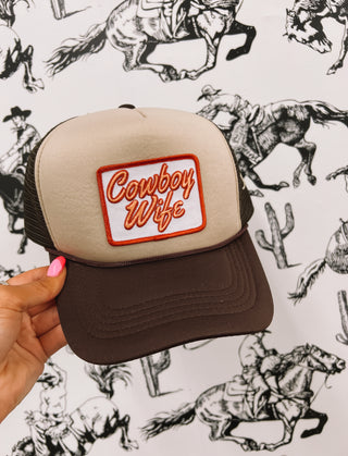 Cowboys Wife Trucker Hat(Brown)