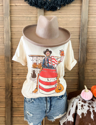 Patriotic Rodeo Clown Halloween Tee( Fringed exclusive)