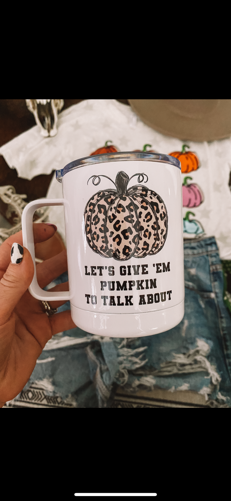 Pumpkin To Talk About   (Traveling) Coffee Mug Coffee Cup