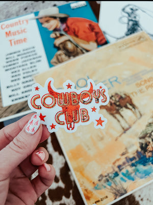 Cowboy Club Sticker